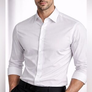 Marquis Men’s White Button-Down Dress Shirt (1147-2)